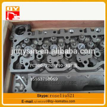 PC200-6 excavator engine parts high quality cylinder head for sale