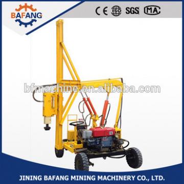 Wheel type Highway/Road Guardrail installation Pile Driver with Hydraulic Hammer