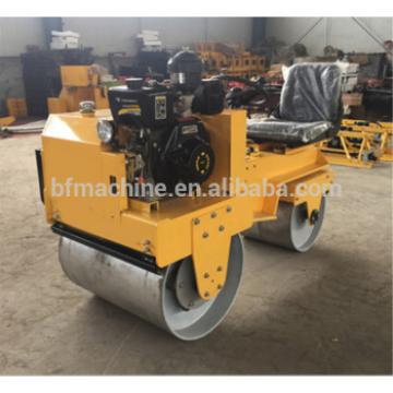 China style double drums mini vibratory road roller for worldwide