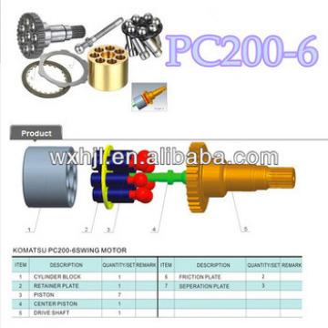 KOMATSU PC200-6 SWING MOTOR hydraulic piston pump parts