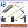 Factory price D6H Exhaust muffler Excavator muffler Construction Machinery Parts Silencer