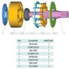 Hydraulic piston pump parts for Yuken A37