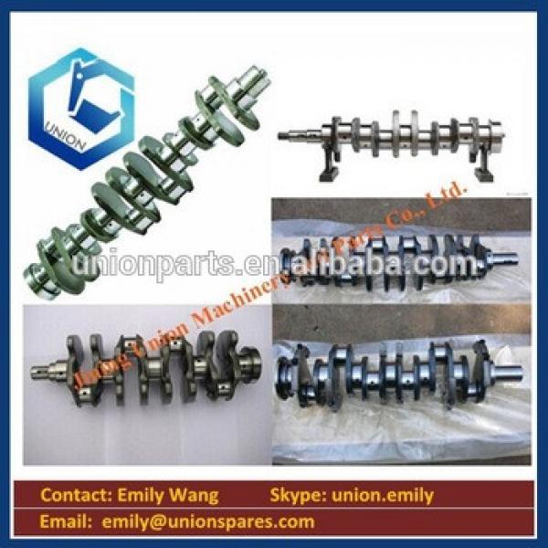 Forged steel Genuine Excavator parts engine parts 6D155 6127-31-1012 6127-31-1114 crankshaft made in China #5 image