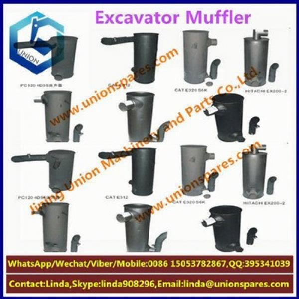 Factory price PC200-6 Exhaust muffler Excavator muffler Construction Machinery Parts Silencer #5 image