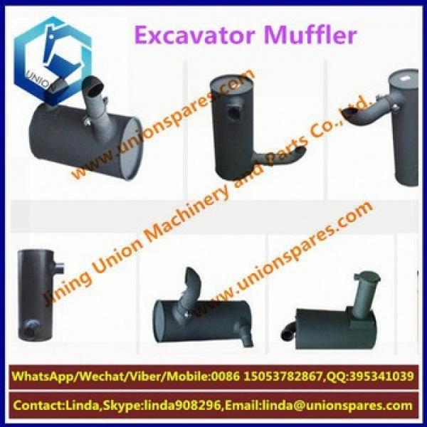 Factory price E120B Exhaust muffler Excavator muffler Construction Machinery Parts Silencer #5 image