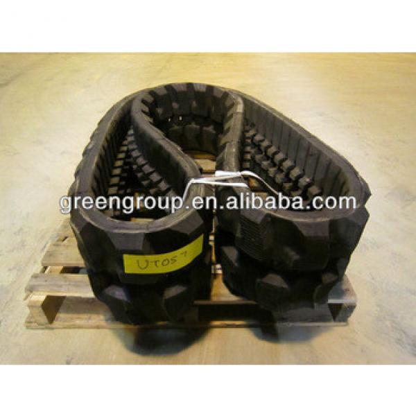 Doosan rubber track,SOLAR 130,DH215,DH220LC excavator rubber pad,DX130,DX260,DH55,DH60,DH75,DH160LC,S140,S60,S75,S90,S120,DX60 #1 image