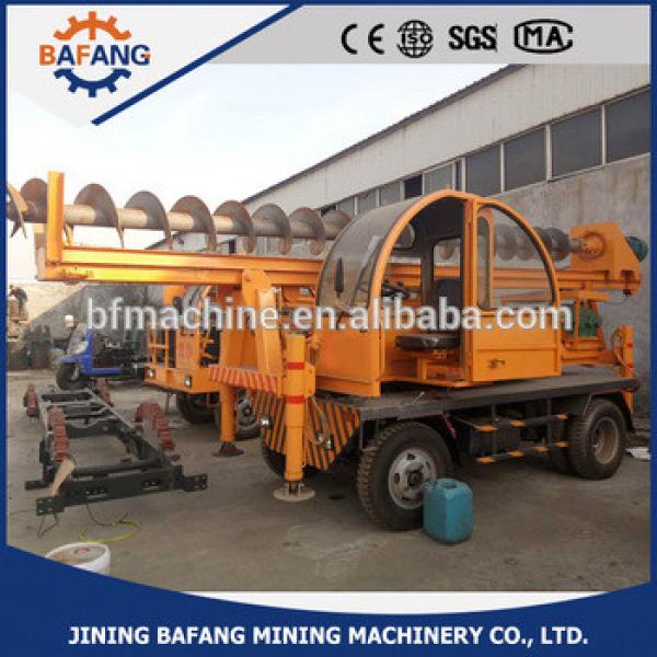 four wheel high efficiency tree planter machine /pile driving machine for sale #1 image