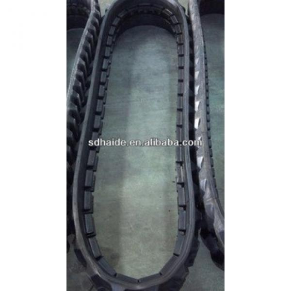 Excavator rubber track,rubber track pad used for PC 08,PC09,PC18,PC25,PC30,PC40,PC50,PC60,PC75,PC78,PC90,PC100,PC120 #1 image