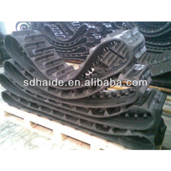 Rubber track 400x90,use for excavator and harvester,Takeuchi #1 image